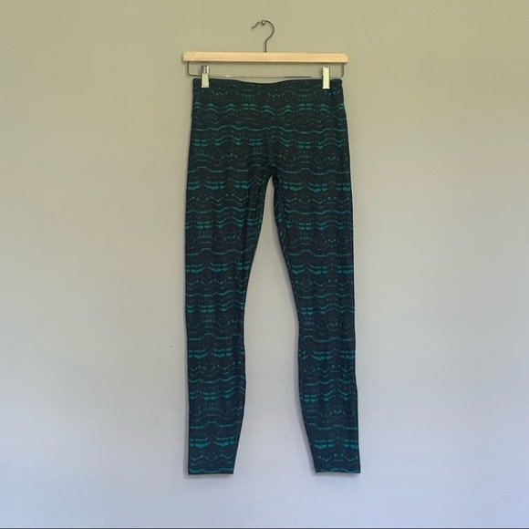 Fabletics Leggings Size Small‎ Teal Blue Define Mid-Rise Powerhold Compression - Picture 2 of 7